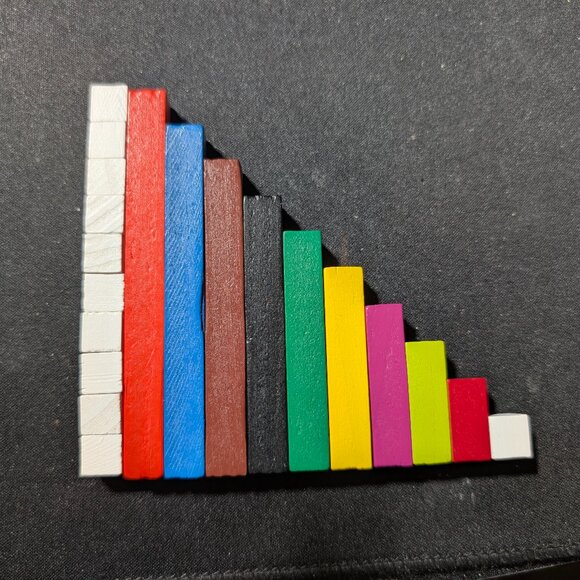 hand2mind Wood Cuisenaire Rods (74 Piece Set) - Picture 5 of 16